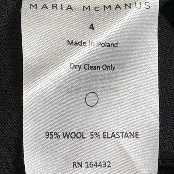 Maria McManus High Waisted Crop Trouser in Black Size 4 - Picture 7 of 7